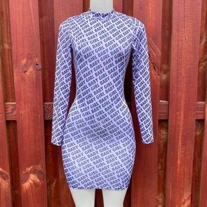 Uptown Sexy Dress Long Sleeve Size S